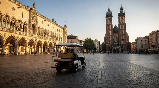 Electric car tours in Kraków: the complete guide — Kraków electric car tours — routes, prices in PLN, difference between e-car opti