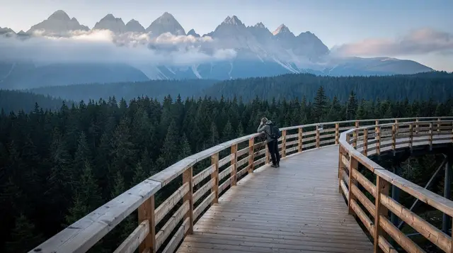 Slovakia Treetop Walk day trip from Kraków: Bachledka guide — Day trip guide to the Slovakia Treetop Walk (Bachledka) from Kraków — 1.5 km ele