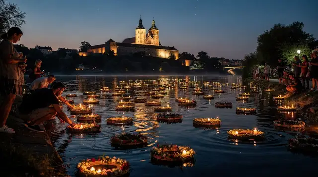 Wianki: Kraków's midsummer festival on the Vistula — Wianki guide: Kraków's midsummer festival with fireworks over Wawel, Vistula flo